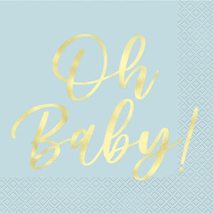 Oh Baby Blue Luncheon Napkins