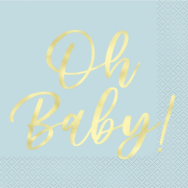 Oh Baby Blue Luncheon Napkins