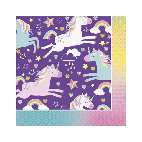 Unicorn Beverage Napkins