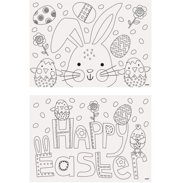 Easter Colouring Placemats - 8ct