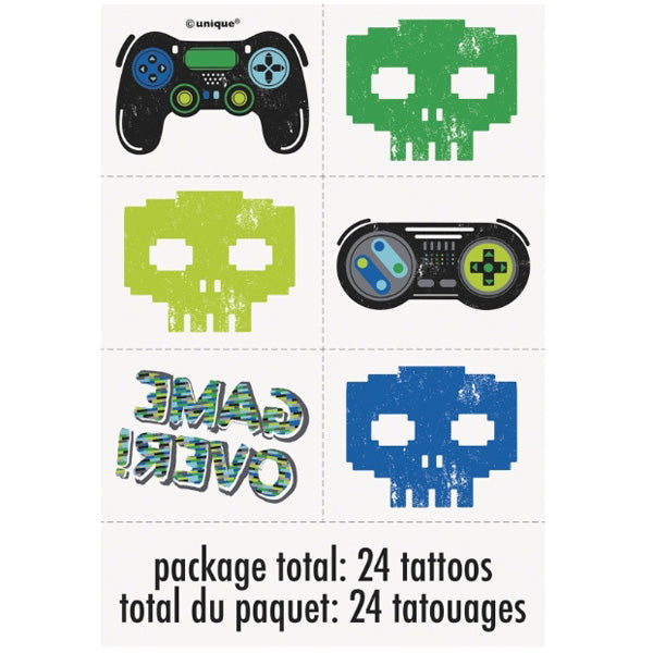 Gamer Tattoos - 24ct
