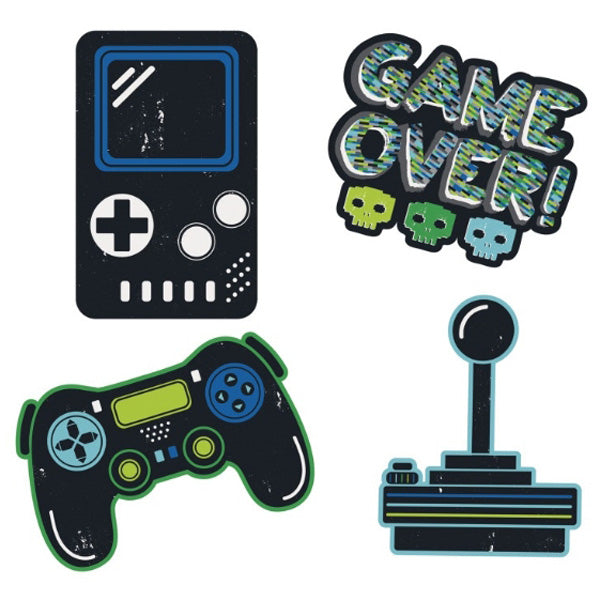 Gamer Wall Decals - 4ct