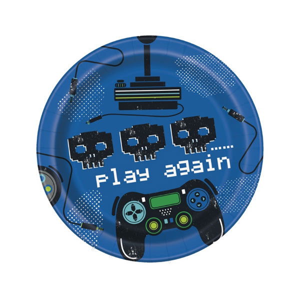 Gamer Dessert Plates - 8ct