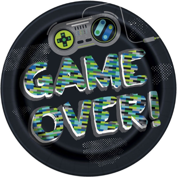 Gamer Dinner Plates - 8ct