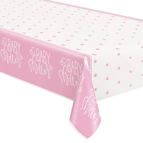 Pink Hearts Table Cover