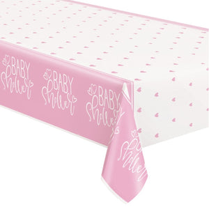 Pink Hearts Table Cover