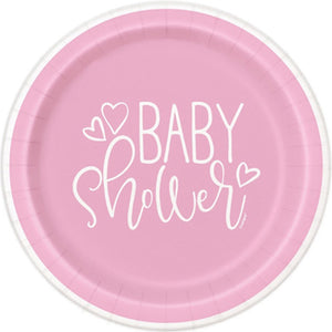 Pink Hearts Dinner Plates