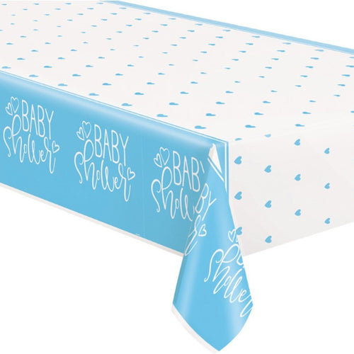 Blue Hearts Table Cover