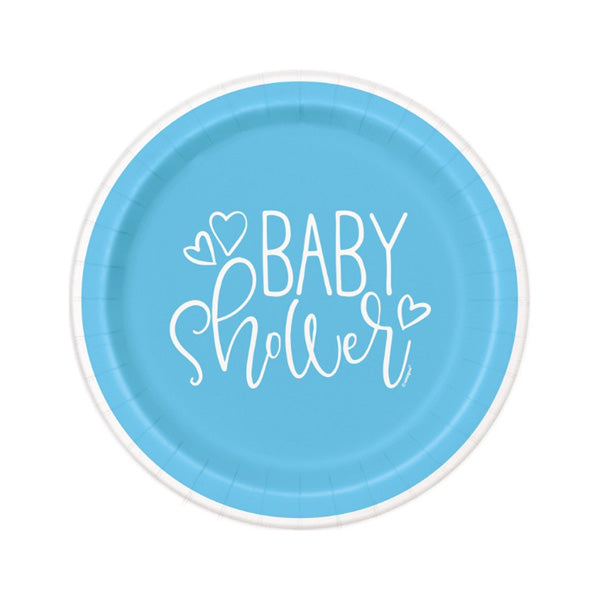 Blue Hearts Dessert Plates