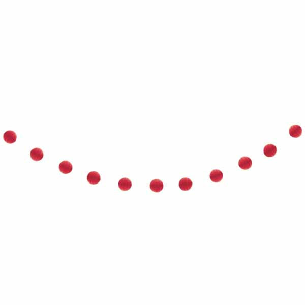 Red Honeycomb Garland