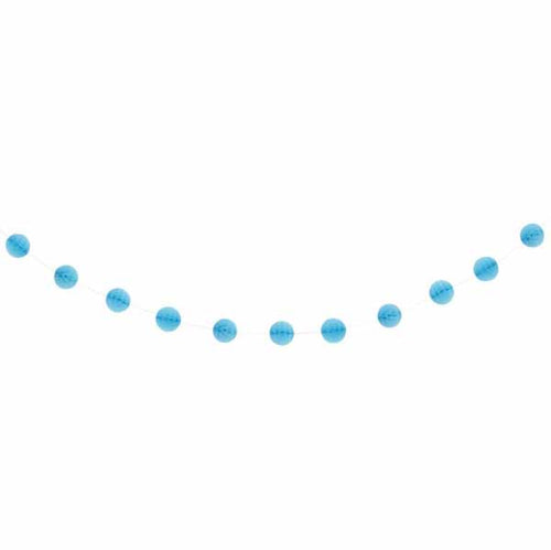 Light Blue Honeycomb Garland