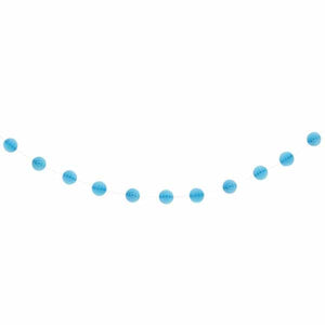 Light Blue Honeycomb Garland