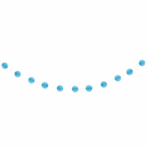Light Blue Honeycomb Garland