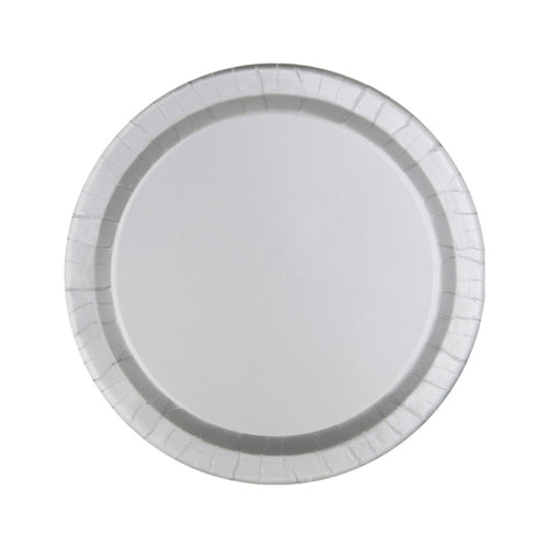 Silver Paper Dessert Plates - 8ct