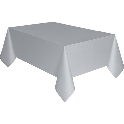 Silver 54in x 108in Table Cover