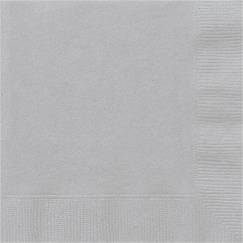 Silver Luncheon Napkins - 20ct