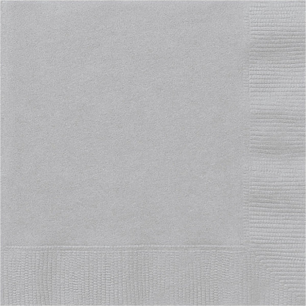 Silver Luncheon Napkins - 20ct