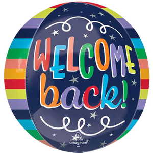 Welcome Back Orb Balloon