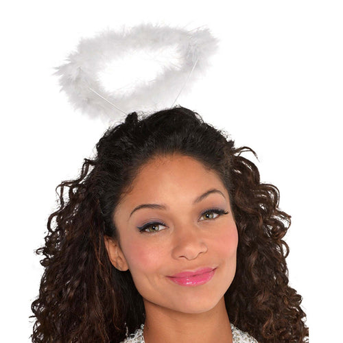 White Marabou Halo