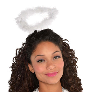 White Marabou Halo