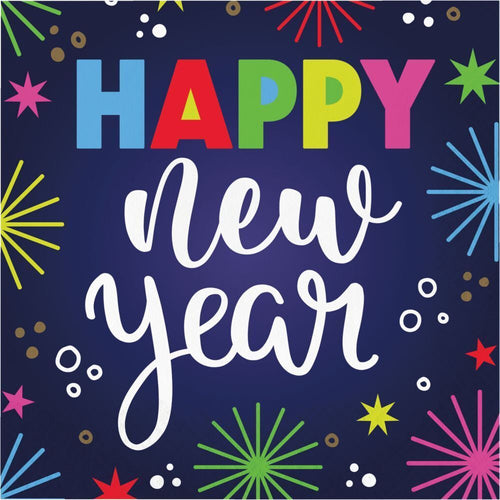 Beaming New Year Luncheon Napkins
