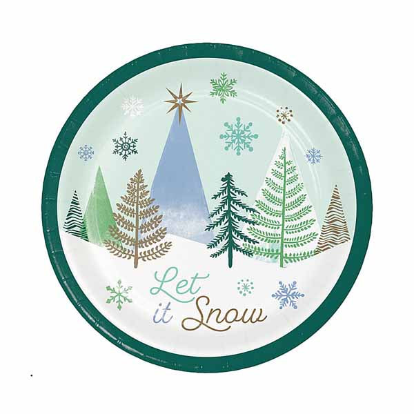 Winter Wonderland Dessert Plates