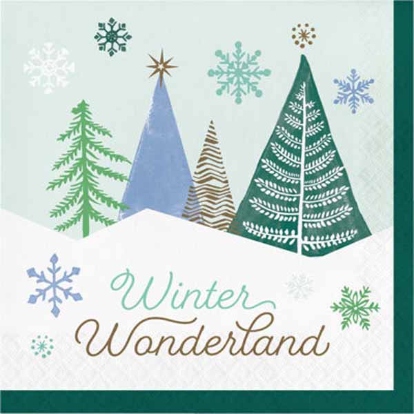 Winter Wonderland Luncheon Napkins