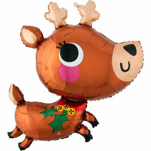 Adorable Reindeer 30" Foil Balloon