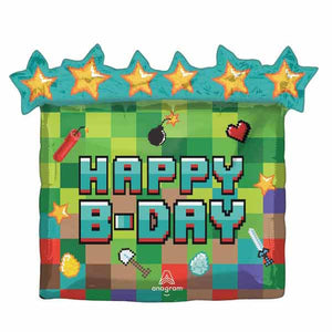 Pixel Party 25" Foil Balloon