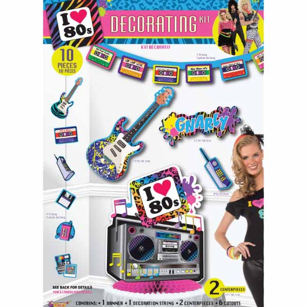 80s Party Room Decorating Kit