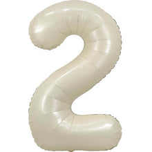 Load image into Gallery viewer, 34" Cream Number Balloon