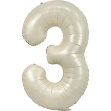 Load image into Gallery viewer, 34" Cream Number Balloon