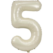 Load image into Gallery viewer, 34" Cream Number Balloon