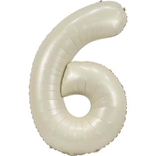 Load image into Gallery viewer, 34" Cream Number Balloon