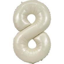Load image into Gallery viewer, 34" Cream Number Balloon