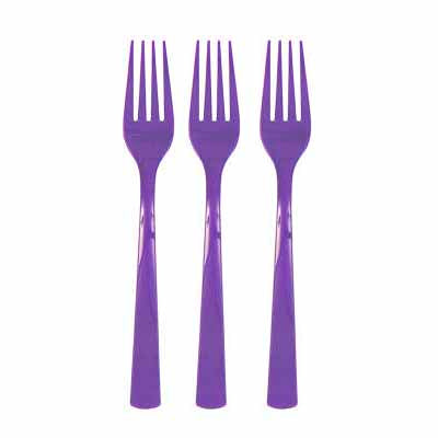 Purple Forks - 12ct