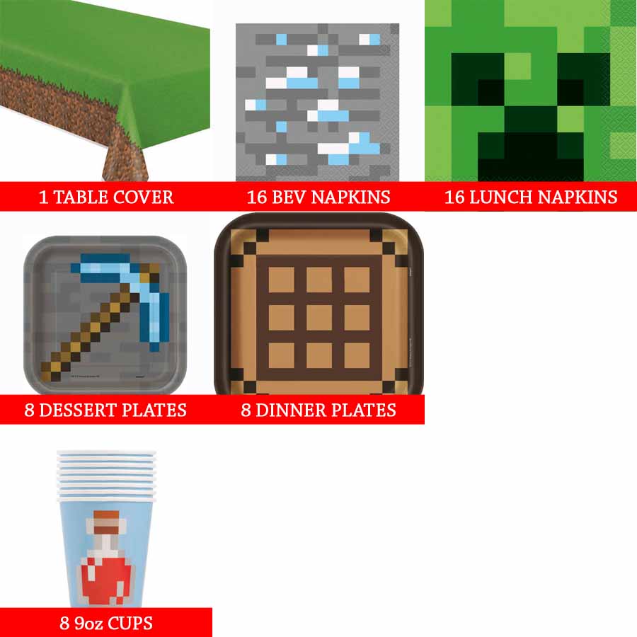 Minecraft Birthday Package