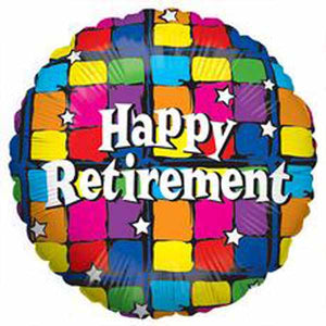 Retirement Blocks 18" Foil Balloon