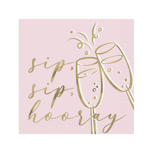 Sip Sip Hooray Beverage Napkins