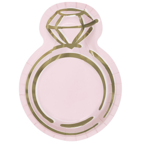 Pink Ring Shaped Plates