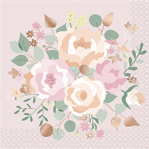 Pink Blooms Luncheon Napkins