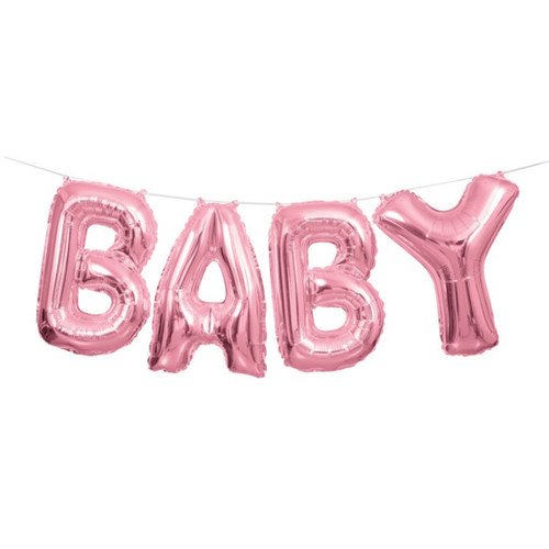 Baby Balloon Garland - Pink