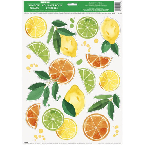 Citrus Fruit Window Clings