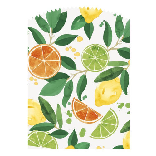 Citrus Fruit Paper Treat Bags - 6ct