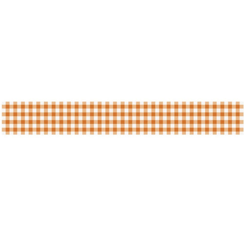 Orange Gingham Table Runner