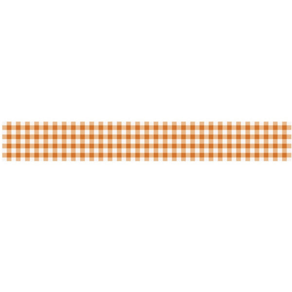 Orange Gingham Table Runner