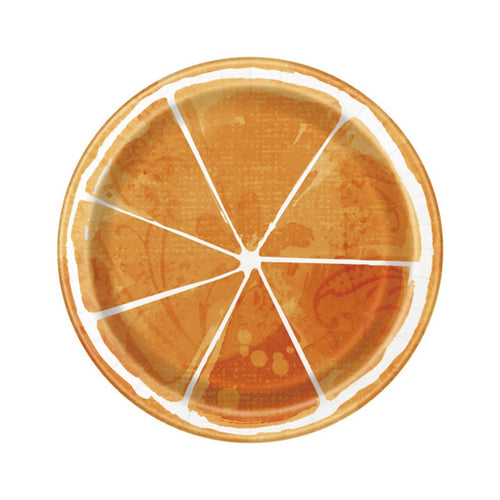 Orange Slice Dessert Plates