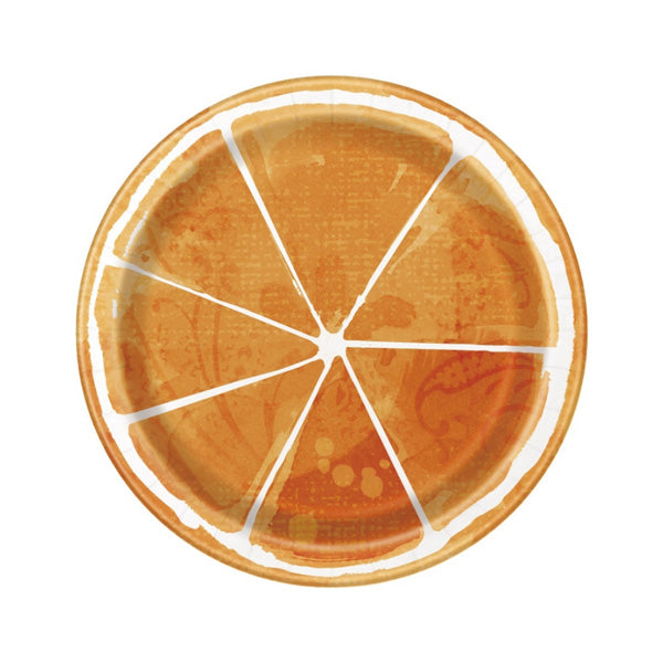 Orange Slice Dessert Plates