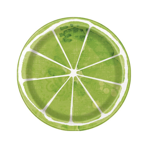 Lime Slice Dessert Plates