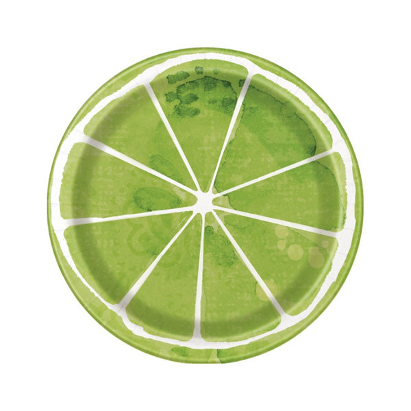 Lime Slice Dessert Plates